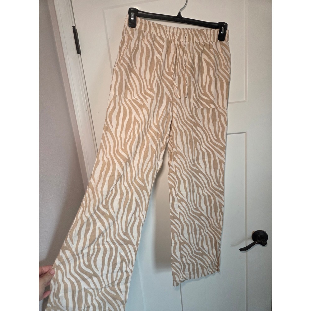 Happily Grey linen pants Medium